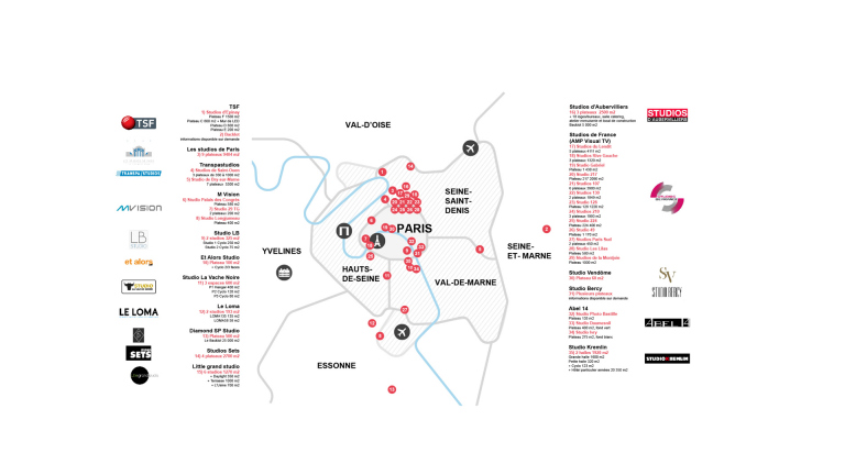 Cartographie des studios optimisée